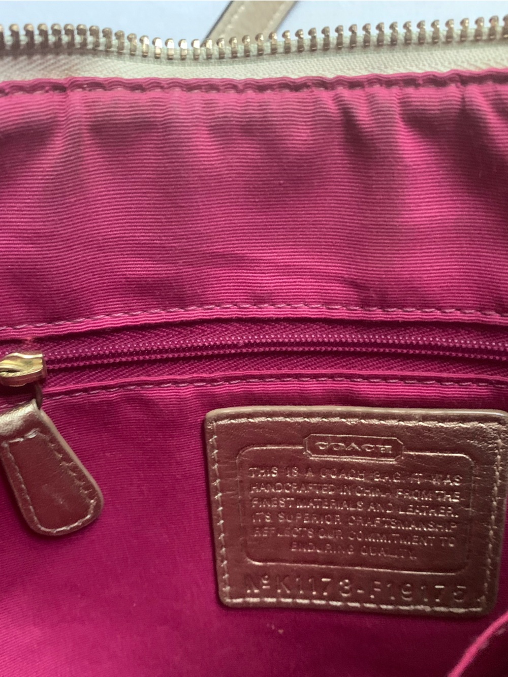Coach Peyton Tattersall coated canvas slim bag - Picture 13 of 15